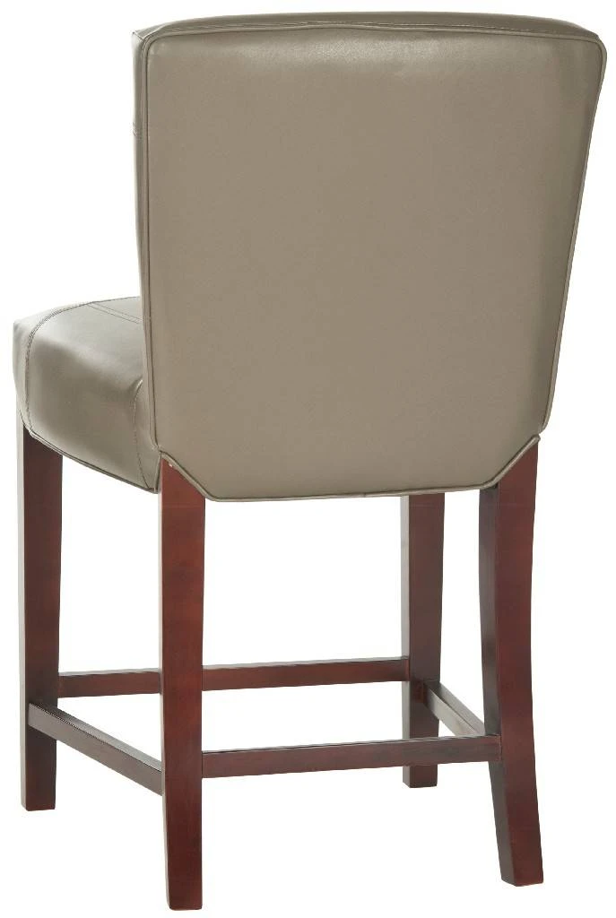 Ken Counter Stool In Clay/Cherry Mahogany - Safavieh HUD8202B 4 Ken Counter Stool In Clay/Cherry Mahogany - Safavieh HUD8202B - Image 2