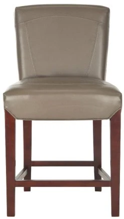 Ken Counter Stool In Clay/Cherry Mahogany - Safavieh HUD8202B 10 Ken Counter Stool In Clay/Cherry Mahogany - Safavieh HUD8202B -Safavieh Homeware 187 hud8202b front