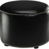 Hogan Ottoman In Black/Black - Safavieh HUD8208B 2 Hogan Ottoman In Black/Black - Safavieh HUD8208B -Safavieh Homeware 187 hud8208b