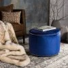Hogan Ottoman In Royal Blue/Black - Safavieh HUD8208F -Safavieh Homeware 187 hud8208f room