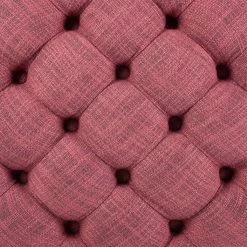 Amelia Tufted Storage Ottoman In Rose/Distressed Grey - Safavieh HUD8220E -Safavieh Homeware 187 hud8220e swatch