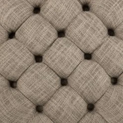 Amelia Tufted Storage Ottoman In Stone/Distressed Grey - Safavieh HUD8220F -Safavieh Homeware 187 hud8220f swatch