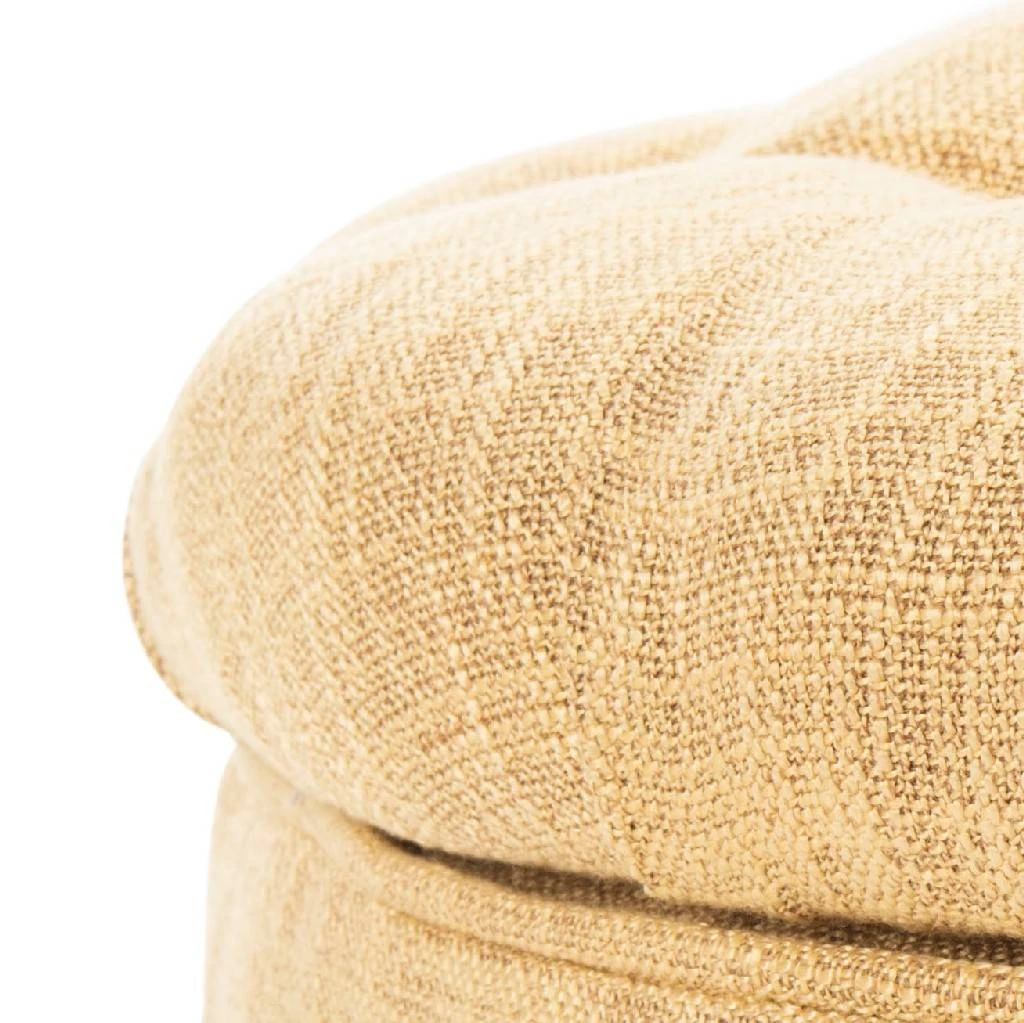 Amelia Tufted Storage Ottoman In Gold/Distressed Grey - Safavieh HUD8220G 4 Amelia Tufted Storage Ottoman In Gold/Distressed Grey - Safavieh HUD8220G - Image 2