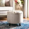 Amelia Tufted Storage Ottoman In Mushroom Taupe/Espresso - Safavieh HUD8220J 1 Amelia Tufted Storage Ottoman In Mushroom Taupe/Espresso - Safavieh HUD8220J -Safavieh Homeware 187 hud8220j room