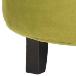 Amelia Tufted Storage Ottoman In Asparagus/Espresso - Safavieh HUD8220S -Safavieh Homeware 187 hud8220s leg