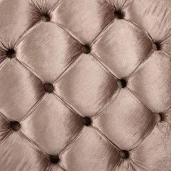 Amelia Tufted Storage Ottoman In Mink Brown/Pickled Oak - Safavieh HUD8220V -Safavieh Homeware 187 hud8220v swatch