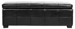 Madison Storage Bench Large In Black/Black - Safavieh HUD8226B 10 Madison Storage Bench Large In Black/Black - Safavieh HUD8226B -Safavieh Homeware 187 hud8226b front
