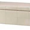 Madison Storage Bench Large In Flat Cream/Black - Safavieh HUD8226K -Safavieh Homeware 187 hud8226k 2