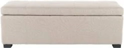 Madison Storage Bench Large In Taupe/Black - Safavieh HUD8226L 9 Madison Storage Bench Large In Taupe/Black - Safavieh HUD8226L -Safavieh Homeware 187 hud8226l front