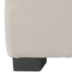 Madison Storage Bench Large In Taupe/Black - Safavieh HUD8226L 10 Madison Storage Bench Large In Taupe/Black - Safavieh HUD8226L -Safavieh Homeware 187 hud8226l leg