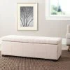 Madison Storage Bench Large In Taupe/Black - Safavieh HUD8226L -Safavieh Homeware 187 hud8226l room