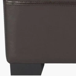 Madison Storage Bench Small In Brown/Black - Safavieh HUD8227A -Safavieh Homeware 187 hud8227a leg