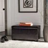Madison Storage Bench Small In Brown/Black - Safavieh HUD8227A -Safavieh Homeware 187 hud8227a room