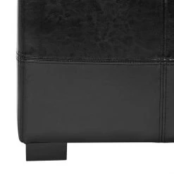 Madison Storage Bench Small In Black/Black - Safavieh HUD8227B -Safavieh Homeware 187 hud8227b leg