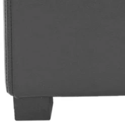 Madison Square Ottoman In Black/Black - Safavieh HUD8228B -Safavieh Homeware 187 hud8228b leg