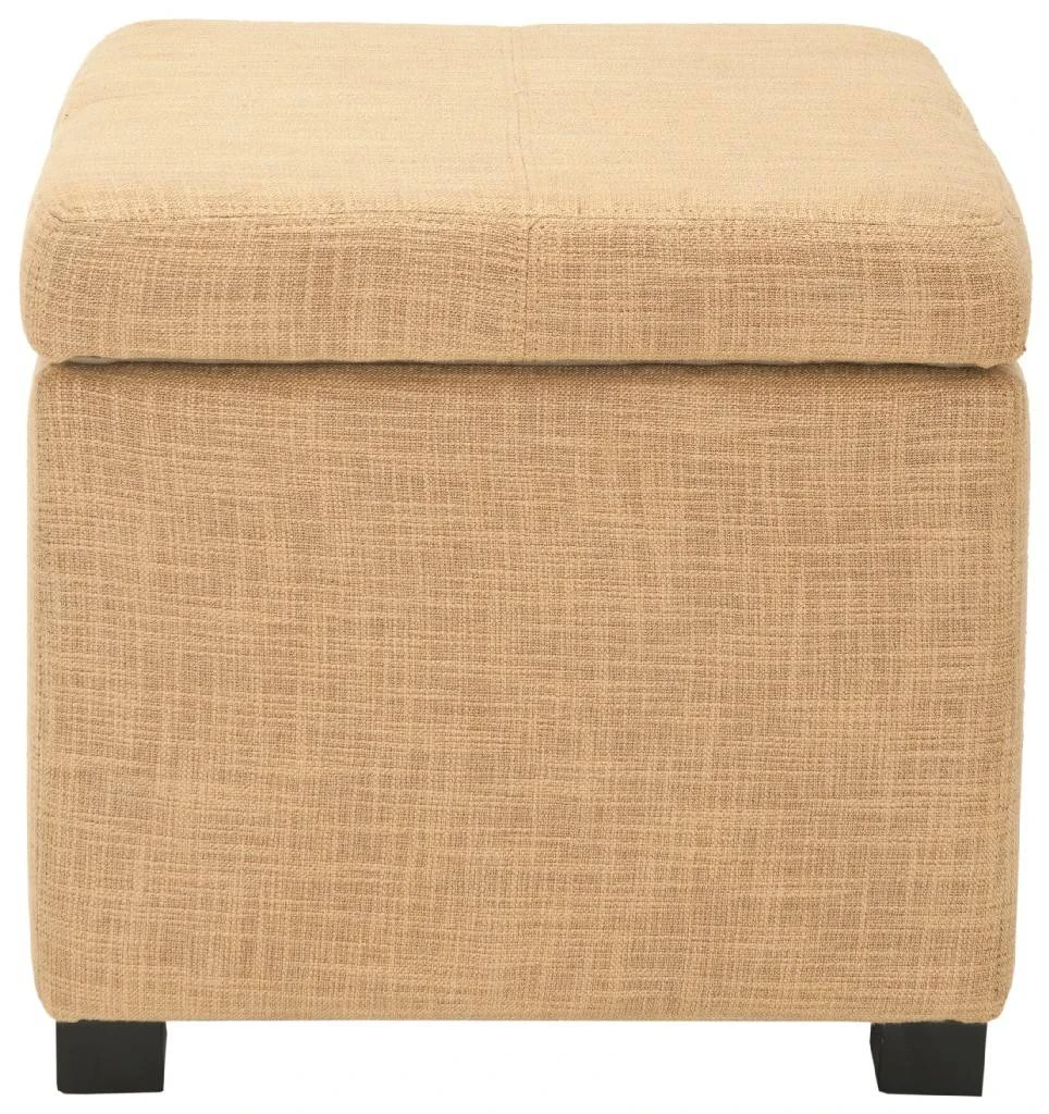Madison Square Ottoman In Gold/Black - Safavieh HUD8228D 4 Madison Square Ottoman In Gold/Black - Safavieh HUD8228D - Image 2