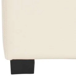 Madison Square Ottoman In Flat Cream/Black - Safavieh HUD8228K -Safavieh Homeware 187 hud8228k leg