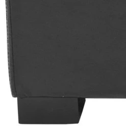 Maiden Tufted Storage Bench Sm In Black/Black - Safavieh HUD8230B -Safavieh Homeware 187 hud8230b leg