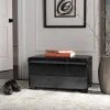 Maiden Tufted Storage Bench Sm In Black/Black - Safavieh HUD8230B -Safavieh Homeware 187 hud8230b room