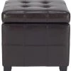 Maiden Square Tufted Ottoman In Brown/Black - Safavieh HUD8231A 1 Maiden Square Tufted Ottoman In Brown/Black - Safavieh HUD8231A -Safavieh Homeware 187 hud8231a