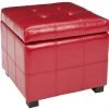 Maiden Square Tufted Ottoman In Red/Black - Safavieh HUD8231R 1 Maiden Square Tufted Ottoman In Red/Black - Safavieh HUD8231R -Safavieh Homeware 187 hud8231r