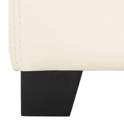 Harrison Single Tray Ottoman In Flat Cream/Black - Safavieh HUD8233K -Safavieh Homeware 187 hud8233k leg