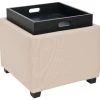 Harrison Single Tray Ottoman In Taupe/Black - Safavieh HUD8233L 1 Harrison Single Tray Ottoman In Taupe/Black - Safavieh HUD8233L -Safavieh Homeware 187 hud8233l