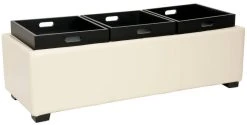 HARRISON TRIPLE TRAY OTTOMAN - Safavieh HUD8235K -Safavieh Homeware 187 hud8235k 5