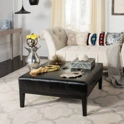 FULTON SQR COCKTAIL OTTOMAN LG - Safavieh HUD8237B -Safavieh Homeware 187 hud8237b 2