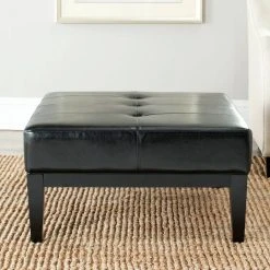 FULTON SQ COCKTAIL OTTOMAN SMALL - Safavieh HUD8238B -Safavieh Homeware 187 hud8238b 2