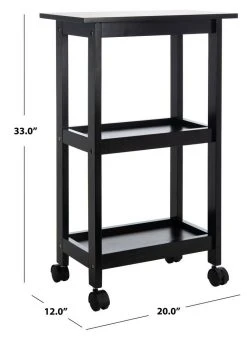 BEVIN 2 SHELF KITCHEN CART - Safavieh KCH1400A -Safavieh Homeware 187 kch1400a 7