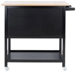 DALEY 2 DRAWER 2 SHELF KITCHEN CART - Safavieh KCH1402A