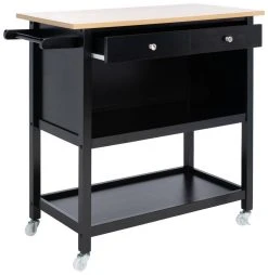 DALEY 2 DRAWER 2 SHELF KITCHEN CART - Safavieh KCH1402A 19 DALEY 2 DRAWER 2 SHELF KITCHEN CART - Safavieh KCH1402A -Safavieh Homeware 187 kch1402a 4