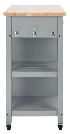 LOCKLYN 1 DOOR 2 DRAWER 2 SHELF KITCHEN CART - Safavieh KCH8703A -Safavieh Homeware 187 kch8703a 5