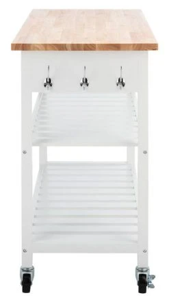 KIKO 2 DRAWER 2 SHELF KITCHEN CART - Safavieh KCH8704A -Safavieh Homeware 187 kch8704a 5