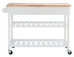 KIKO 2 DRAWER 2 SHELF KITCHEN CART - Safavieh KCH8704A -Safavieh Homeware 187 kch8704a 6