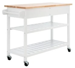 KIKO 2 DRAWER 2 SHELF KITCHEN CART - Safavieh KCH8704A -Safavieh Homeware 187 kch8704a 7