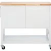 KESLER 2 DOOR 1 SHELF KITCHEN CART - Safavieh KCH8705A -Safavieh Homeware 187 kch8705a 1