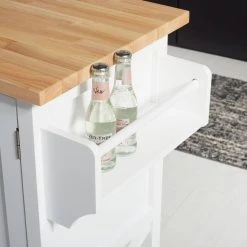 KESLER 2 DOOR 1 SHELF KITCHEN CART - Safavieh KCH8705A -Safavieh Homeware 187 kch8705a 8