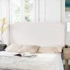 AUSTIN WHITE WINGED HEADBOARD SILVER NAIL HEADS (FULL) - Safavieh MCR4003H-F