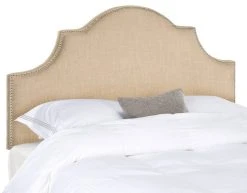 HALLMAR HEMP ARCHED HEADBOARD SILVER NAIL HEAD (KING) - Safavieh MCR4027A