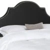 HALLMAR BLACK VELVET HEADBOARD SILVER NAIL HEAD (KING) - Safavieh MCR4027J -Safavieh Homeware 187 mcr4027j 2