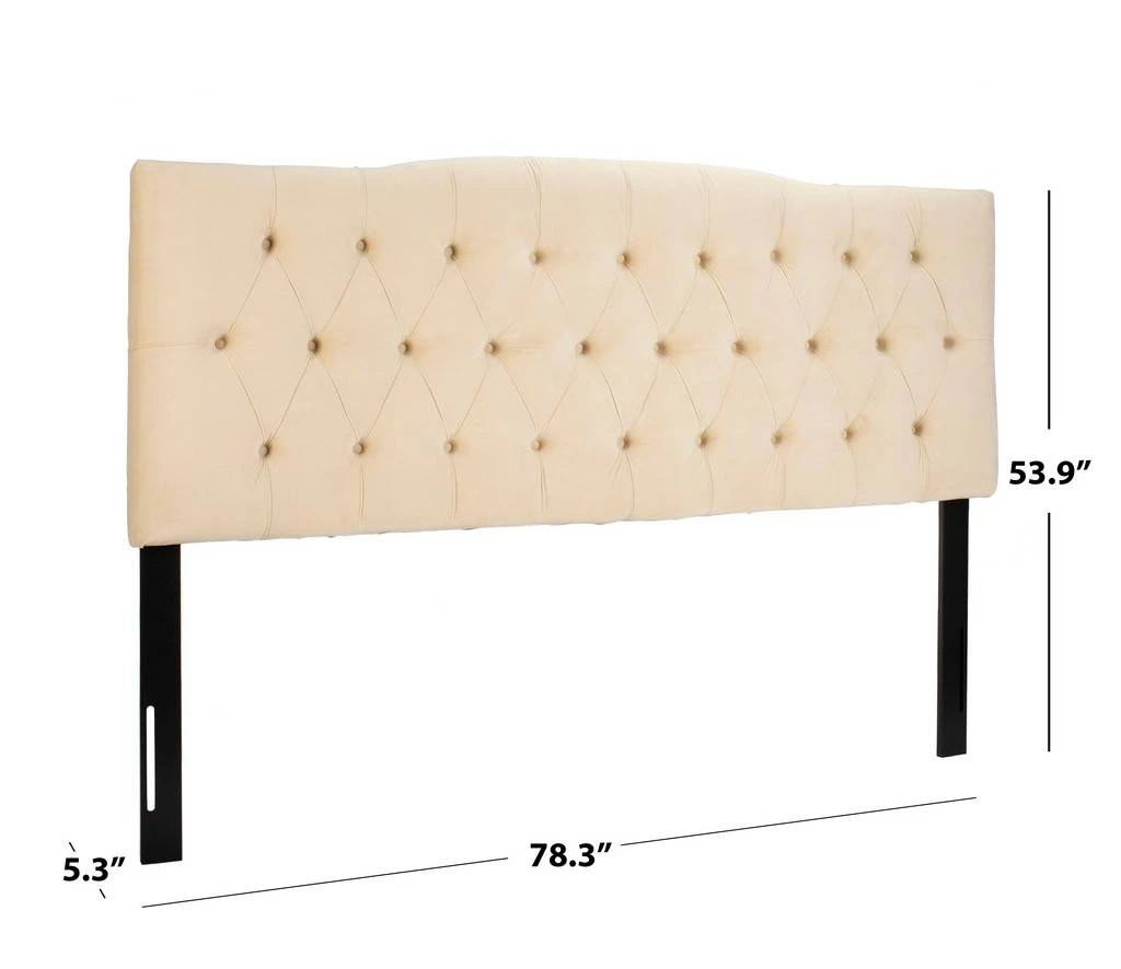 AXEL BUCKWHEAT VELVET TUFTED HEADBOARD (KING) - Safavieh MCR4029G-K 6 AXEL BUCKWHEAT VELVET TUFTED HEADBOARD (KING) - Safavieh MCR4029G-K - Image 4