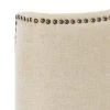 JENEVE HEMP WINGED HEADBOARD BRASS NAIL HEAD (TWIN) - Safavieh MCR4030A