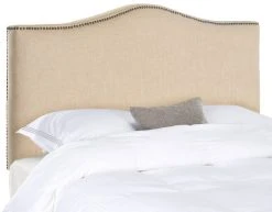 JENEVE HEMP WINGED HEADBOARD BRASS NAIL HEAD (KING) - Safavieh MCR4031A -Safavieh Homeware 187 mcr4031a 3