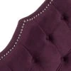 AREBELLE AUBERGINE VELVET HEADBOARD SILVER NAIL HEAD (TWIN) - Safavieh MCR4034F-T -Safavieh Homeware 187 mcr4034f t 1