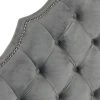 AREBELLE PEWTER VELVET TUFTED HEADBOARD SILVER NAIL HEAD (TWIN) - Safavieh MCR4034G-T 2 AREBELLE PEWTER VELVET TUFTED HEADBOARD SILVER NAIL HEAD (TWIN) - Safavieh MCR4034G-T -Safavieh Homeware 187 mcr4034g t 1