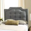 SAPPHIRE TUFTED LINEN HEADBOARD (TWIN) - Safavieh MCR4047B-T -Safavieh Homeware 187 mcr4047b t 1