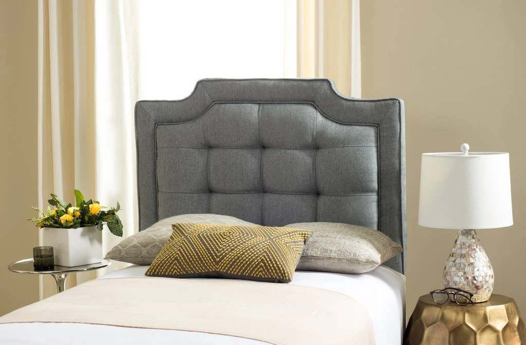 SAPPHIRE TUFTED LINEN HEADBOARD (TWIN) - Safavieh MCR4047B-T 5 SAPPHIRE TUFTED LINEN HEADBOARD (TWIN) - Safavieh MCR4047B-T - Image 3