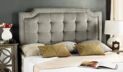SAPPHIRE TUFTED VELVET HEADBOARD (QUEEN) - Safavieh MCR4047E-Q
